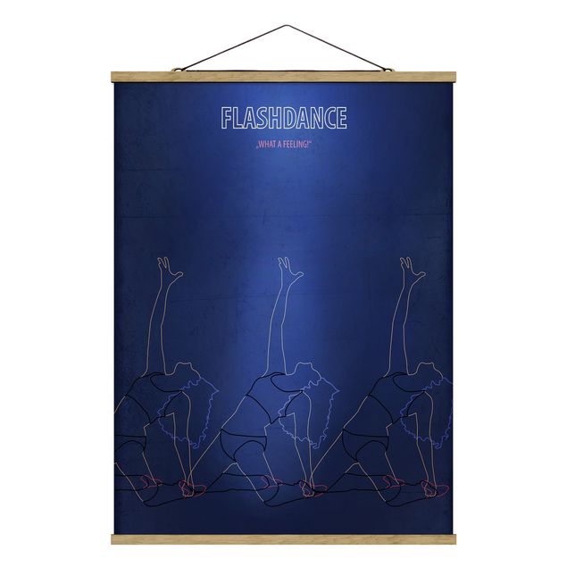 Foto su tessuto da parete con bastone - Film Poster Flashdance - Verticale 4:3