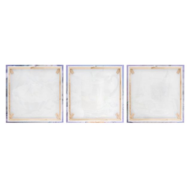 Stampa su tela 3 parti - Lavender Set Vintage - Quadrato 1:1