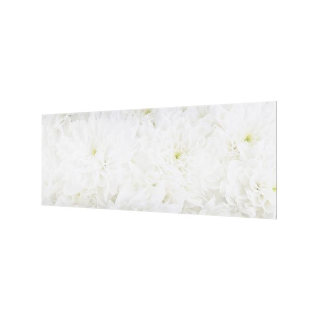 Paraschizzi in vetro - Dahlias Sea Of Flowers White