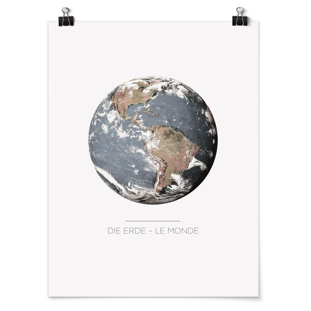 Poster - Le Monde - La Terra - Verticale 4:3