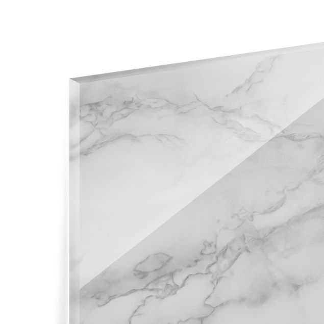 Paraschizzi in vetro - Marble Look Black And White