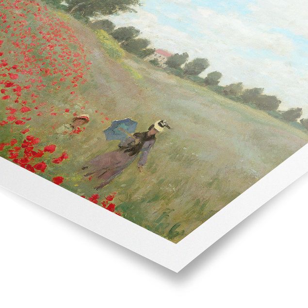 Poster - Claude Monet - Campo di papaveri A Argenteuil - Orizzontale 3:4