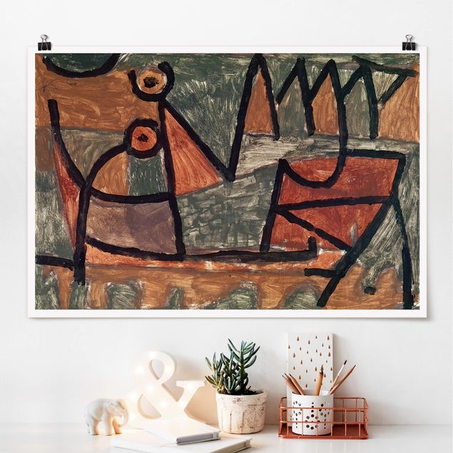 quadro astratto moderno Paul Klee - Sinistro viaggio in barca