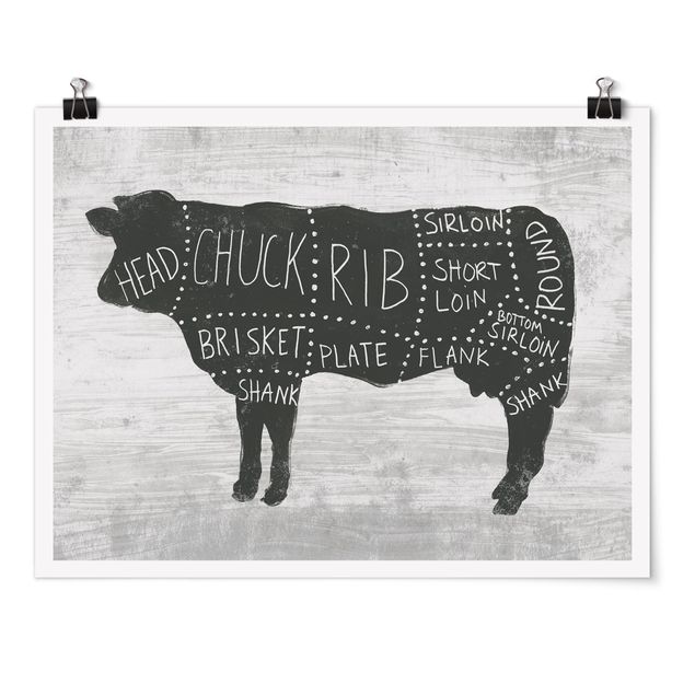 Poster - Butcher Poster - manzo - Orizzontale 3:4