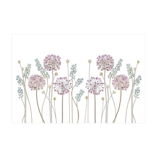 Tappeto rosa pastello Illustrazione di Allium