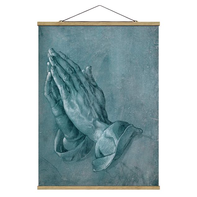 Foto su tessuto da parete con bastone - Albrecht Dürer - Studio di mani in preghiera - Verticale 4:3