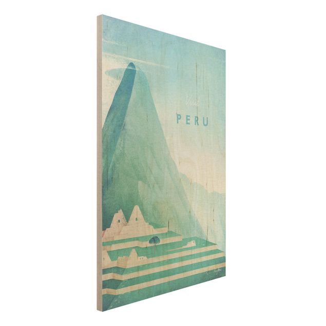 Stampa su legno - Poster di viaggio - Perù - Verticale 3:2