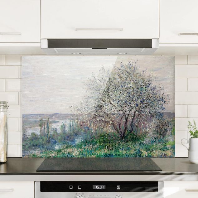 paraschizzi vetro magnetico Claude Monet - Primavera a Vétheuil