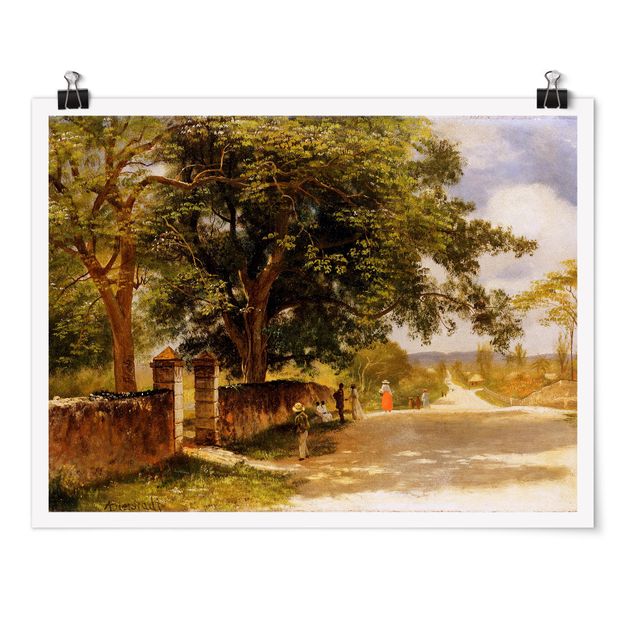 Poster - Albert Bierstadt - Street View A Nassau - Orizzontale 3:4