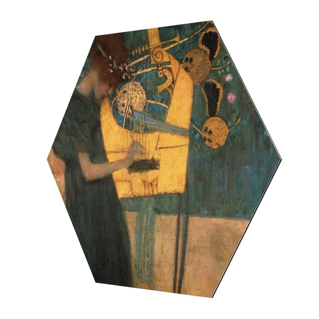 Esagono in Alluminio Dibond - Gustav Klimt - The Musical