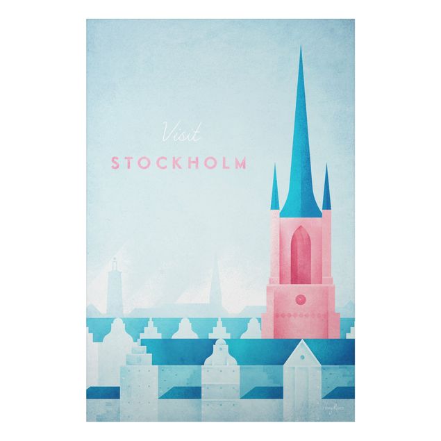 Stampa su alluminio - Poster Viaggi - Stoccolma - Verticale 3:2