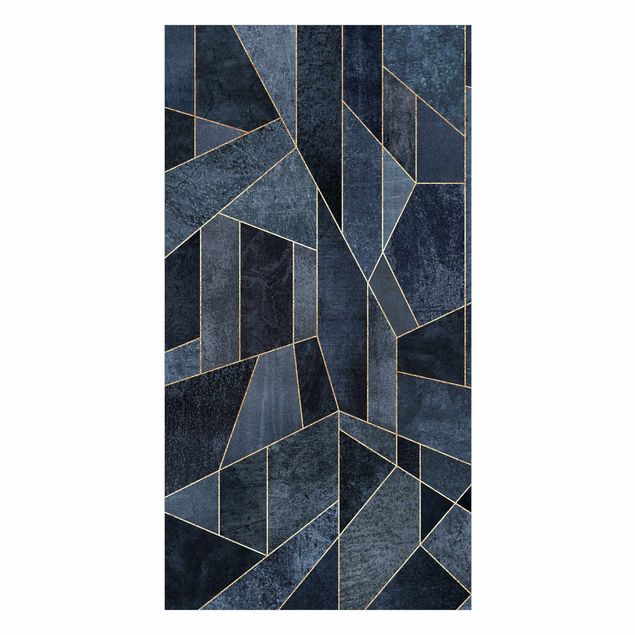 Abstrakte Kunst Geometria blu acquerello