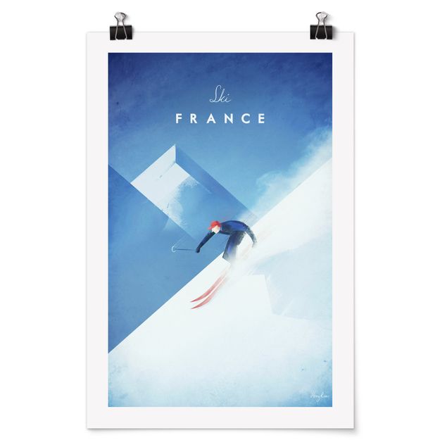 Poster - Viaggi Poster - Sciare in Francia - Verticale 3:2