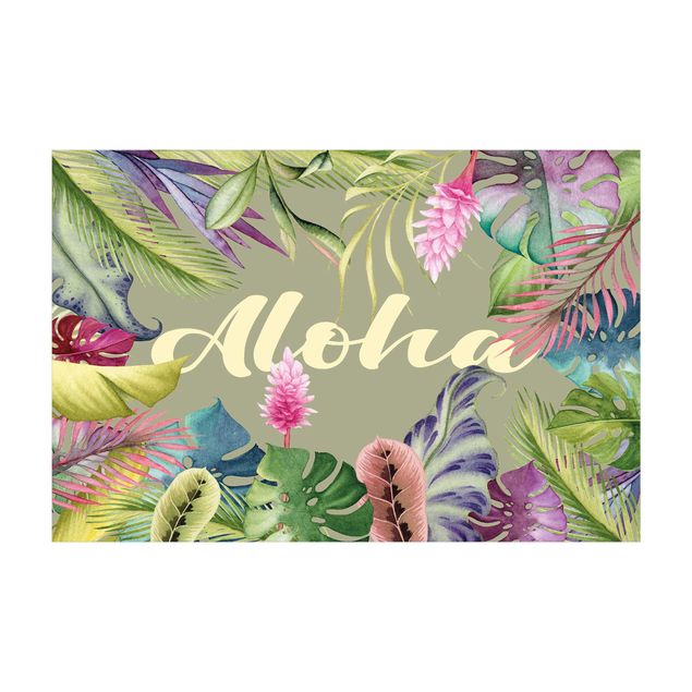 Tappeti colorati Tropical Aloha