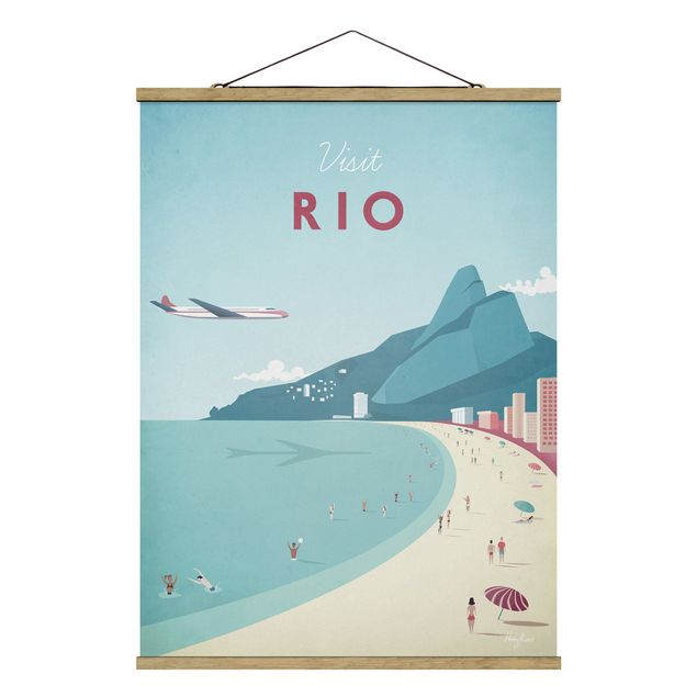 Foto su tessuto da parete con bastone - Poster Travel - Rio De Janeiro - Verticale 4:3