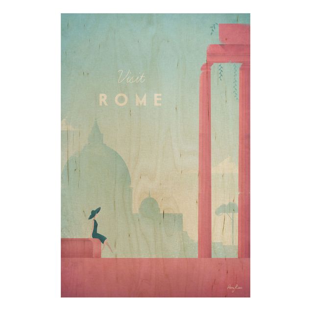 Stampa su legno - Poster Travel - Rome - Verticale 3:2