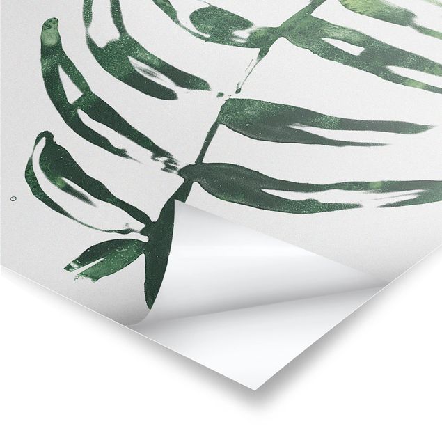 Poster - Tropical Leaves I Acquerello - Verticale 3:2