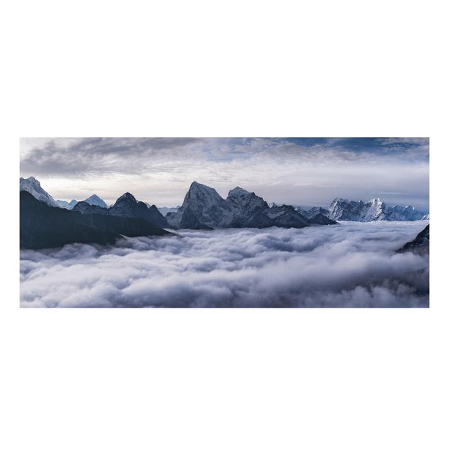Quadro in forex - Mare di nubi in Himalaya - Panoramico