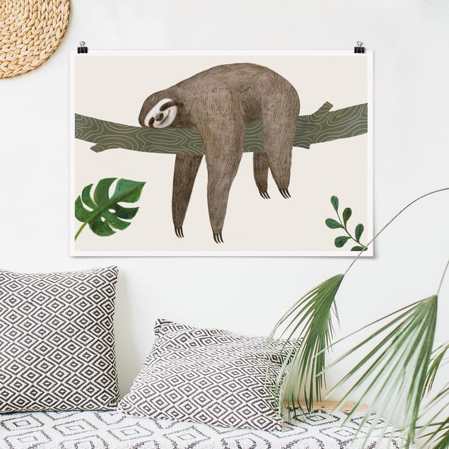 quadri con animali Detti di un bradipo - Rilassati