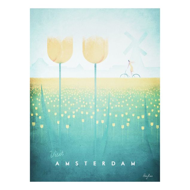 Stampa su Forex - Poster viaggio - Amsterdam - Verticale 4:3