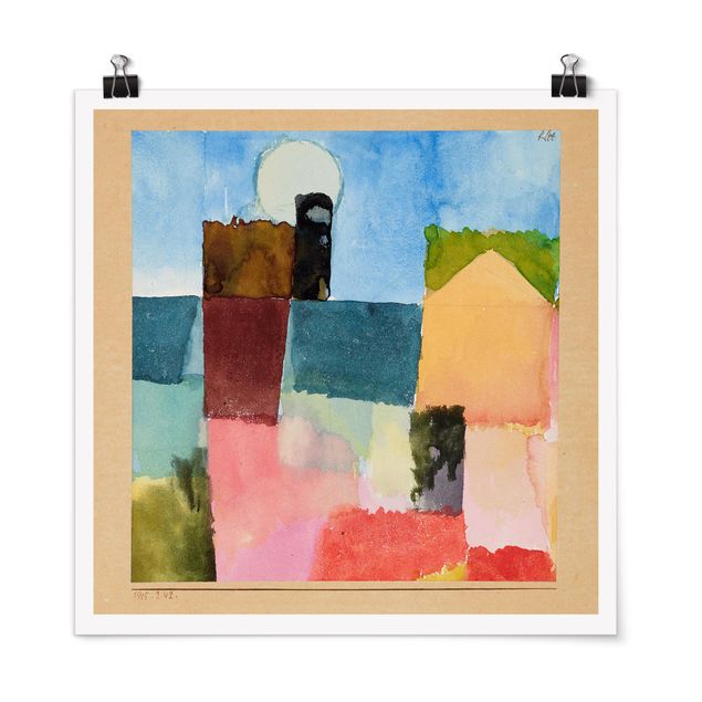 Poster - Paul Klee - Moonrise - Quadrato 1:1