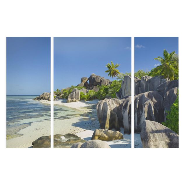 Quadri moderni per soggiorno Spiaggia da sogno Seychelles