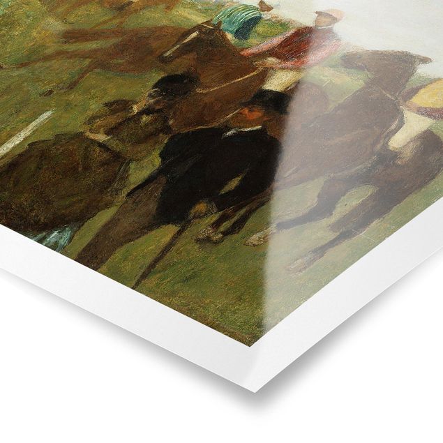 Poster - Edgar Degas - Jockeys in pista - Quadrato 1:1