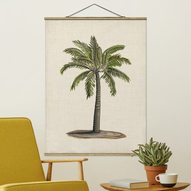 Foto su tessuto da parete con bastone - Britannico Palms I - Verticale 4:3