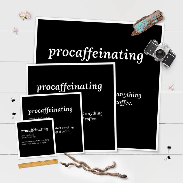 Poster - Procaffeinating - Quadrato 1:1