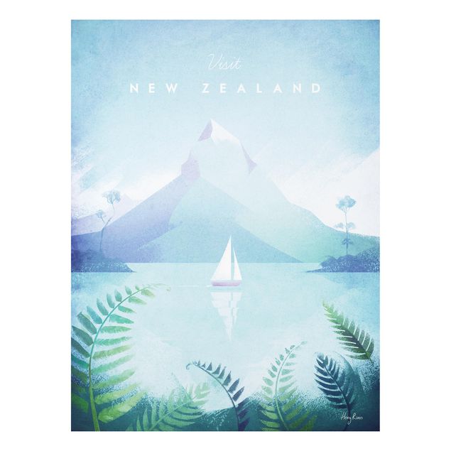 Stampa su Forex - Poster Viaggi - Nuova Zelanda - Verticale 4:3