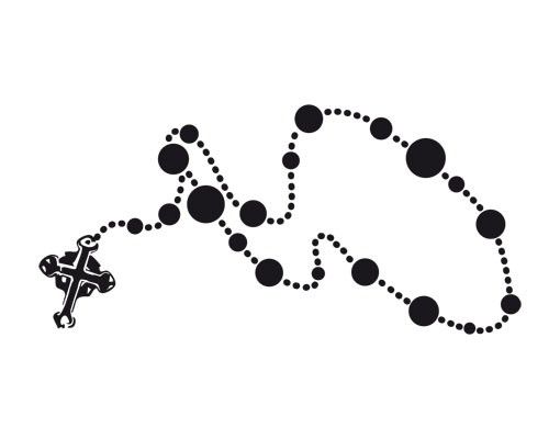 Adesivo murale no.UL833 Rosary Chain