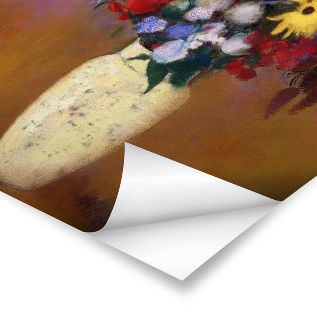 Poster - Odilon Redon - fiori in un vaso - Verticale 4:3