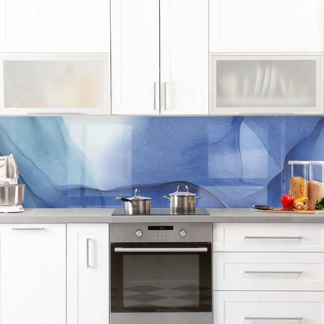 Rivestimenti cucina di plastica Mélange di inchiostro blu