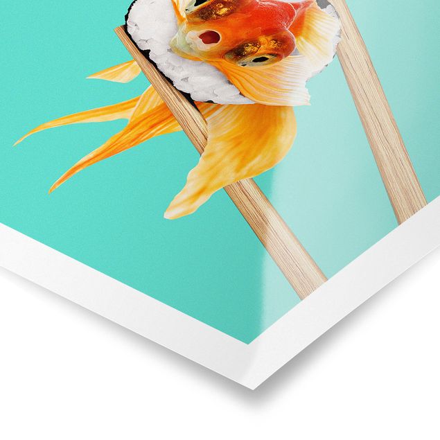 Poster - Sushi con Goldfish - Quadrato 1:1