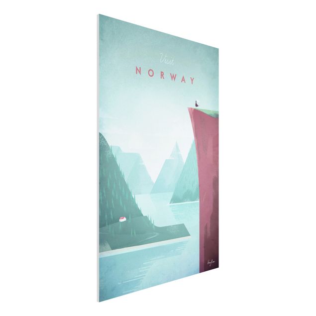 Stampa su Forex - Poster di viaggio - Norvegia - Verticale 3:2