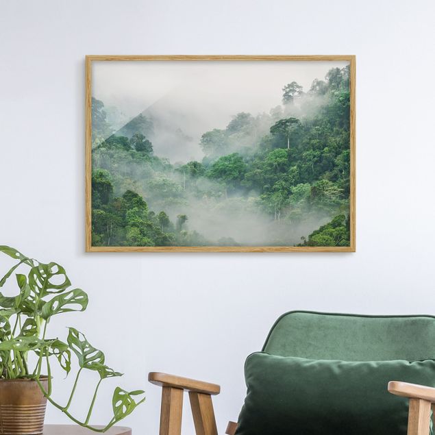 Poster con cornice - Jungle In The Fog - Orizzontale 3:4