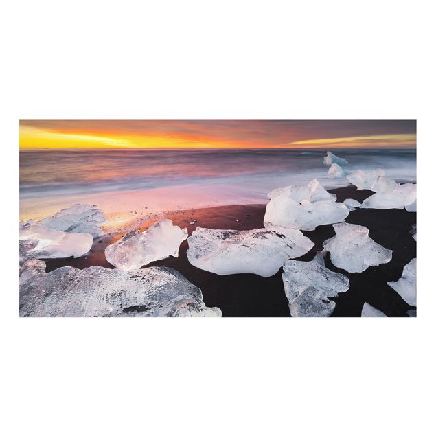 Paraschizzi in vetro - Chunks Of Ice In The Glacier Lagoon Jökulsárlón Iceland