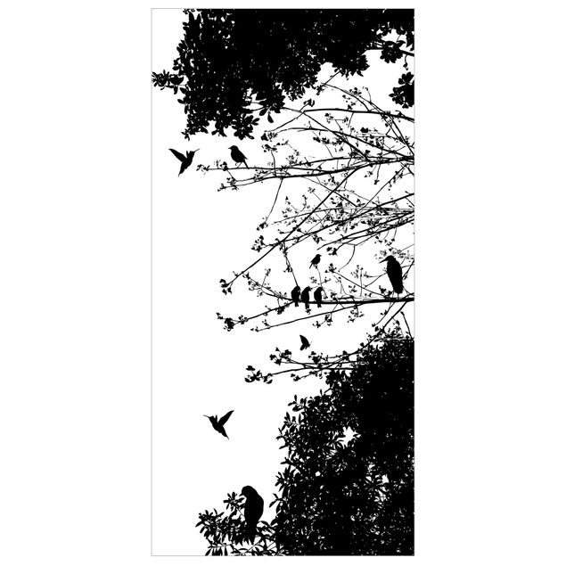 Tenda a pannello Vintage Tree with Birds 250x120cm