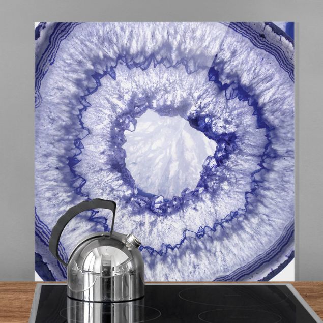 paraschizzi vetro magnetico Cristallo blu viola