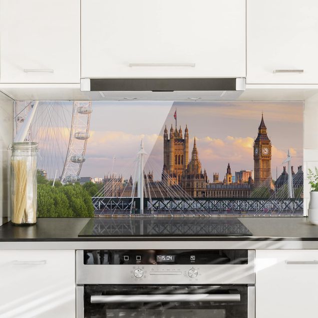paraschizzi vetro magnetico Palazzo di Westminster Londra