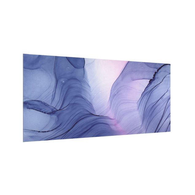 Paraschizzi in vetro - Mélange violetto - Formato orizzontale 2:1