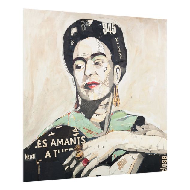 Paraschizzi in vetro - Frida Kahlo - Collage No.4