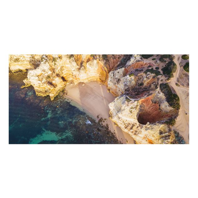 Paraschizzi in vetro - Vista dall'alto della costa - Orizzontale 2:1