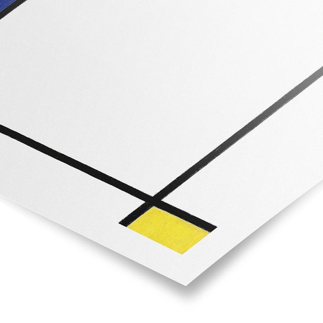 Poster - Piet Mondrian - Composizione III - Quadrato 1:1