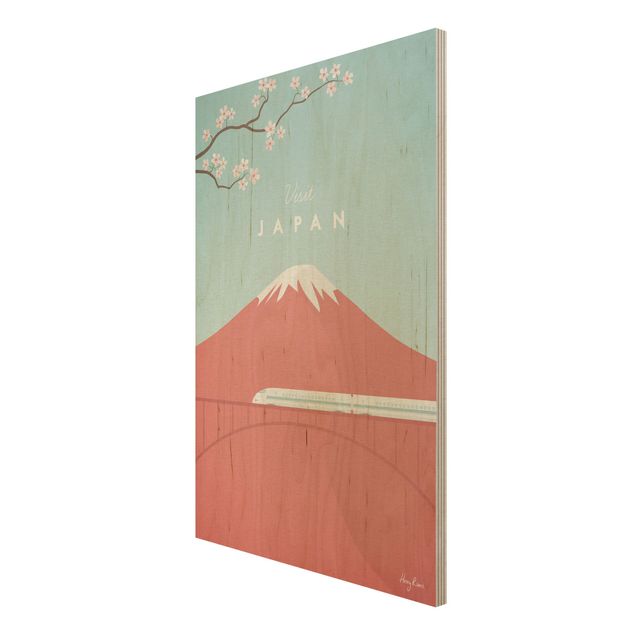 Stampa su legno - Poster Viaggio - Giappone - Verticale 3:2
