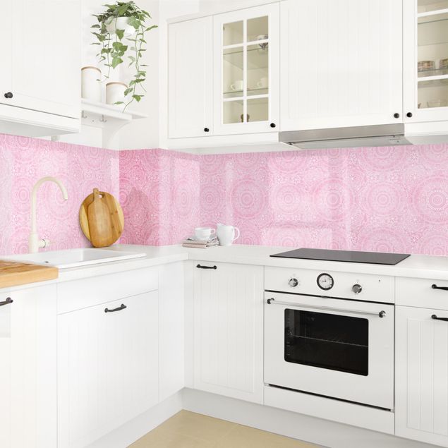 Rivestimenti cucina di plastica Mandala modello rosa