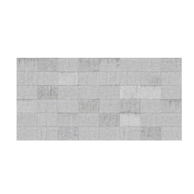 Tappeti effetto pietra Mattoni di cemento grigio