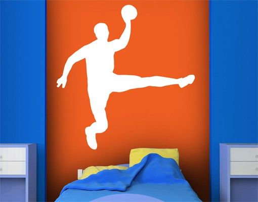 Adesivo murale no.UL911 Handball Jump Shot