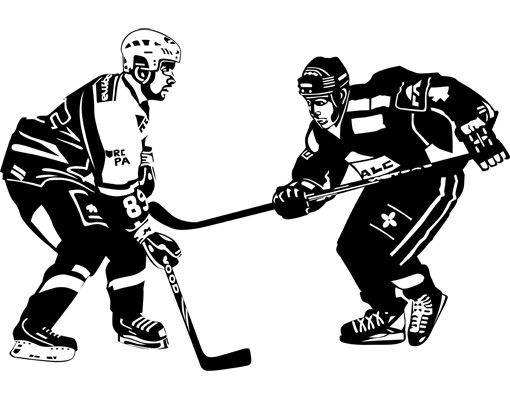 Adesivo murale no.1210 Hockey