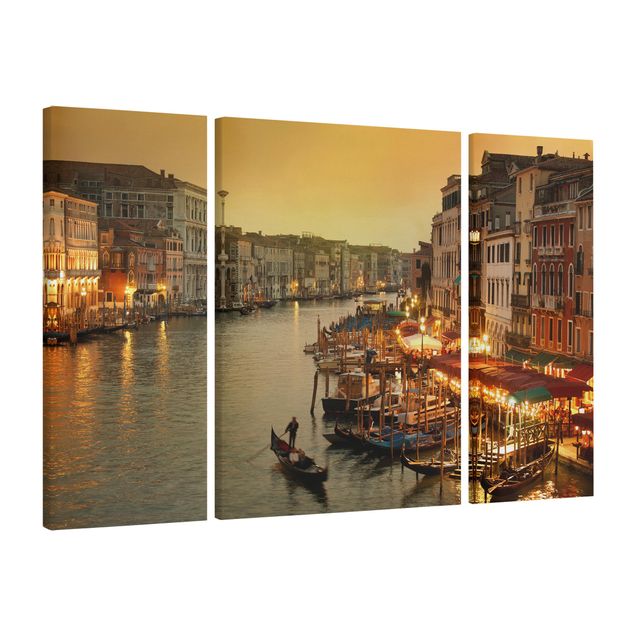 Stampa su tela 3 parti - Grand Canal Of Venice - Trittico